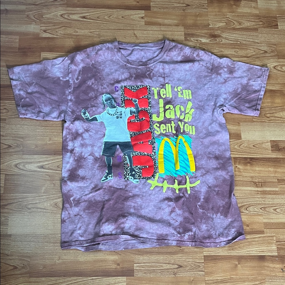 Travis Scott | McDonals | Purple Tie-Dye | T-Shirt | XL